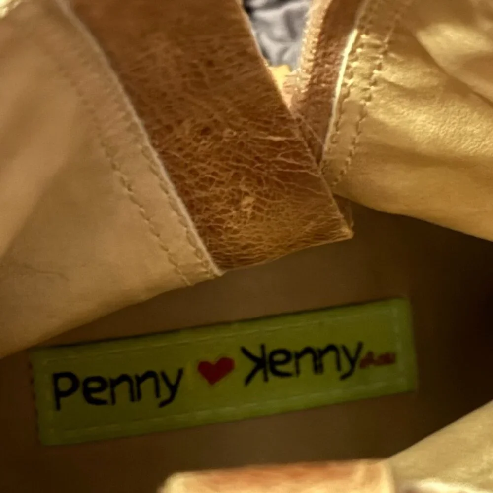 Penny Loves Kenny “Studly Do Right” Ankle Cowboy Boots - Light Brown Leather 8.5 - Picture 8 of 8